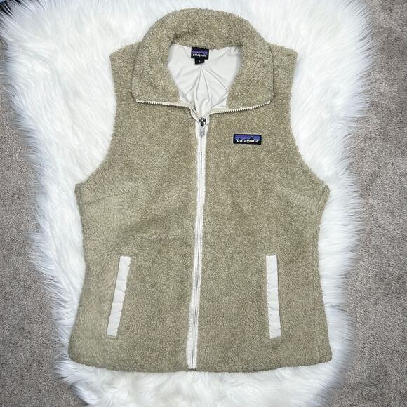 PATAGONIA Los Gatos Fleece Vest Womens Small Gorpcore Winter Sustainable Teddy - Picture 2 of 9